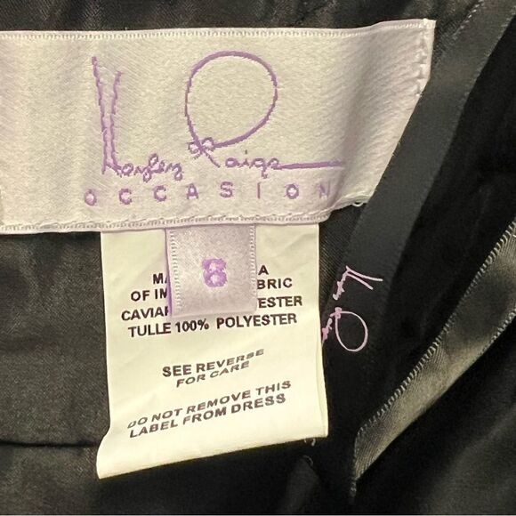 Hayley Paige Occasions Bridesmaid Gown Style 5903 Black, Size 8 - Picture 10 of 15